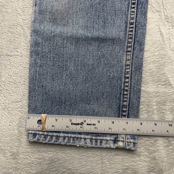 Vintage Levis 505 Mens Jeans 36x30 Light Wash Denim Casual Straight Fit - Picture 5 of 12